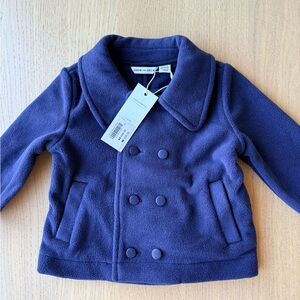 Janie & Jack- Navy Double-Breasted Kids Jacket